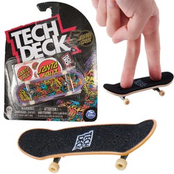 Tech Deck deskorolka fingerboard Santa Cruz Lew + naklejki