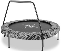 Trampolina dla dzieci Tiggy Junior z poręczą 140 cm czarna/szara