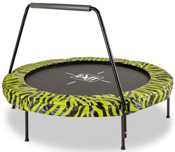 Trampolina dla dzieci Tiggy Junior z poręczą 140 cm czarna/zielona