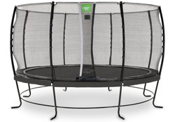 Trampolina ogrodowa z siatką zabezpieczającą Lotus Classic 427 cm czarna