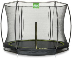 Trampolina ogrodowa z siatką zabezpieczającą Sillhouette 244 cm czarna