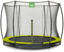 Trampolina ogrodowa z siatką zabezpieczającą Sillhouette 244 cm zielona