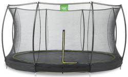 Trampolina ogrodowa z siatką zabezpieczającą Sillhouette 427 cm czarna