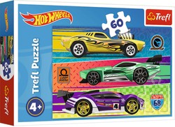 Trefl Puzzle Hot Wheels 60 Wyścig kolorowa Układanka dla Najmłodszych 4+