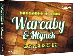 Zestaw 2w1 Gry planszowe Warcaby i Młynek