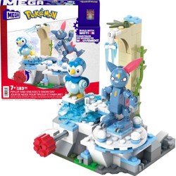 Zestaw Klocków Mega śnieżny dzień Pokemon 183 elementy Piplup i Sneasel's Snow Day 7+