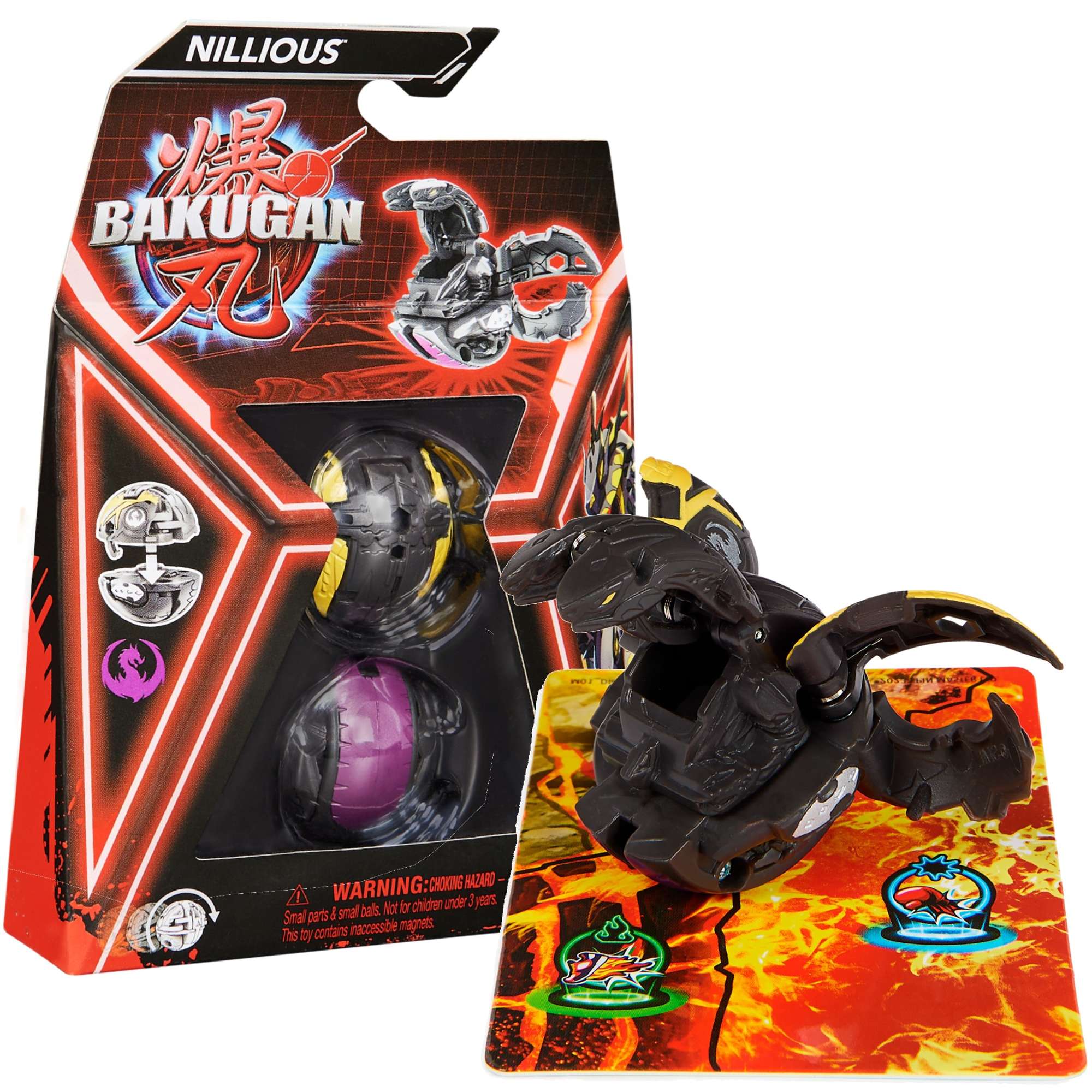 Bakugan Nillious Czarna Figurka Bitewna Transformuj Ca Karty Humbi Pl