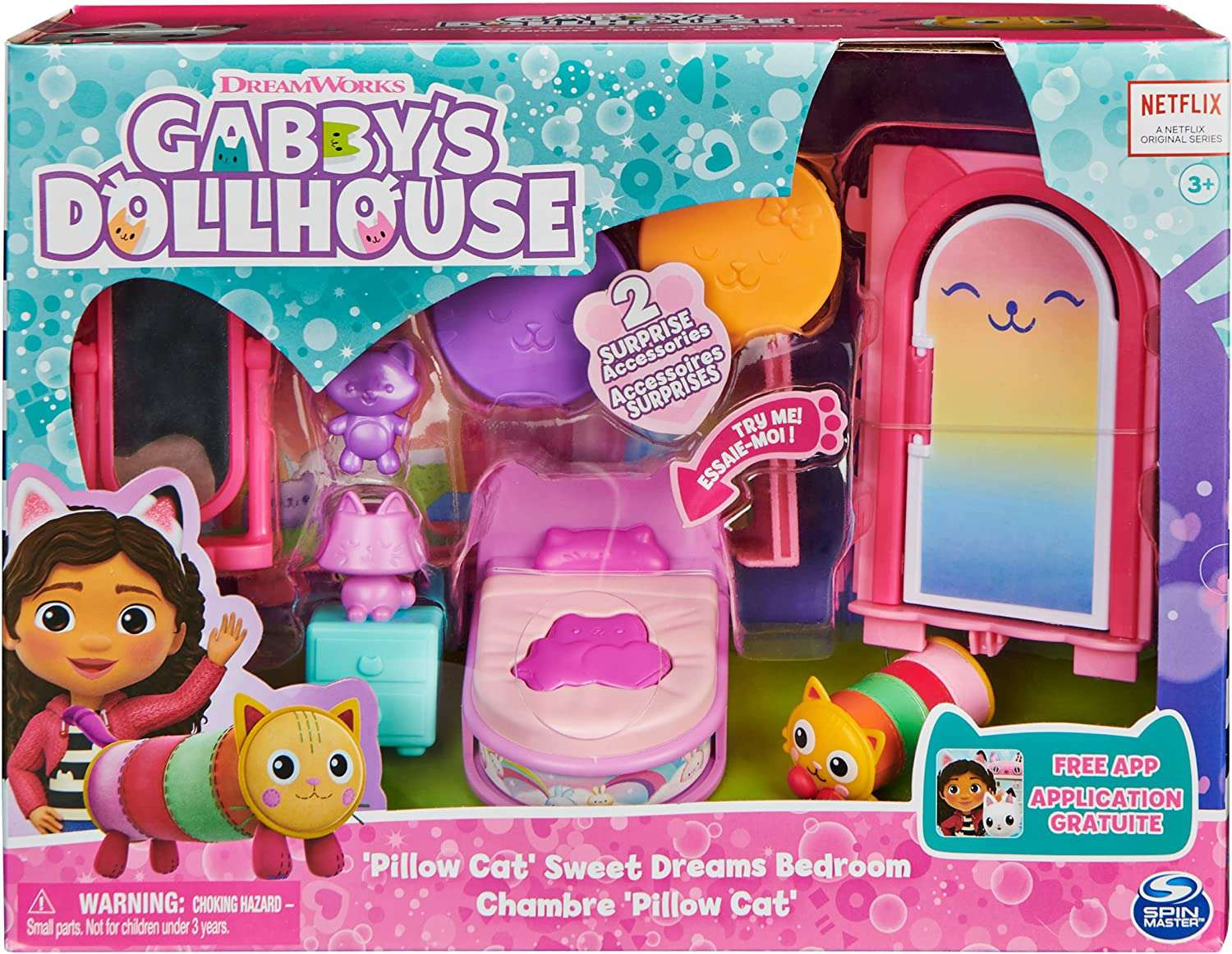 Koci Domek Gabi Gabby's Dollhouse Miękicia zestaw sypialnia : Humbi.pl