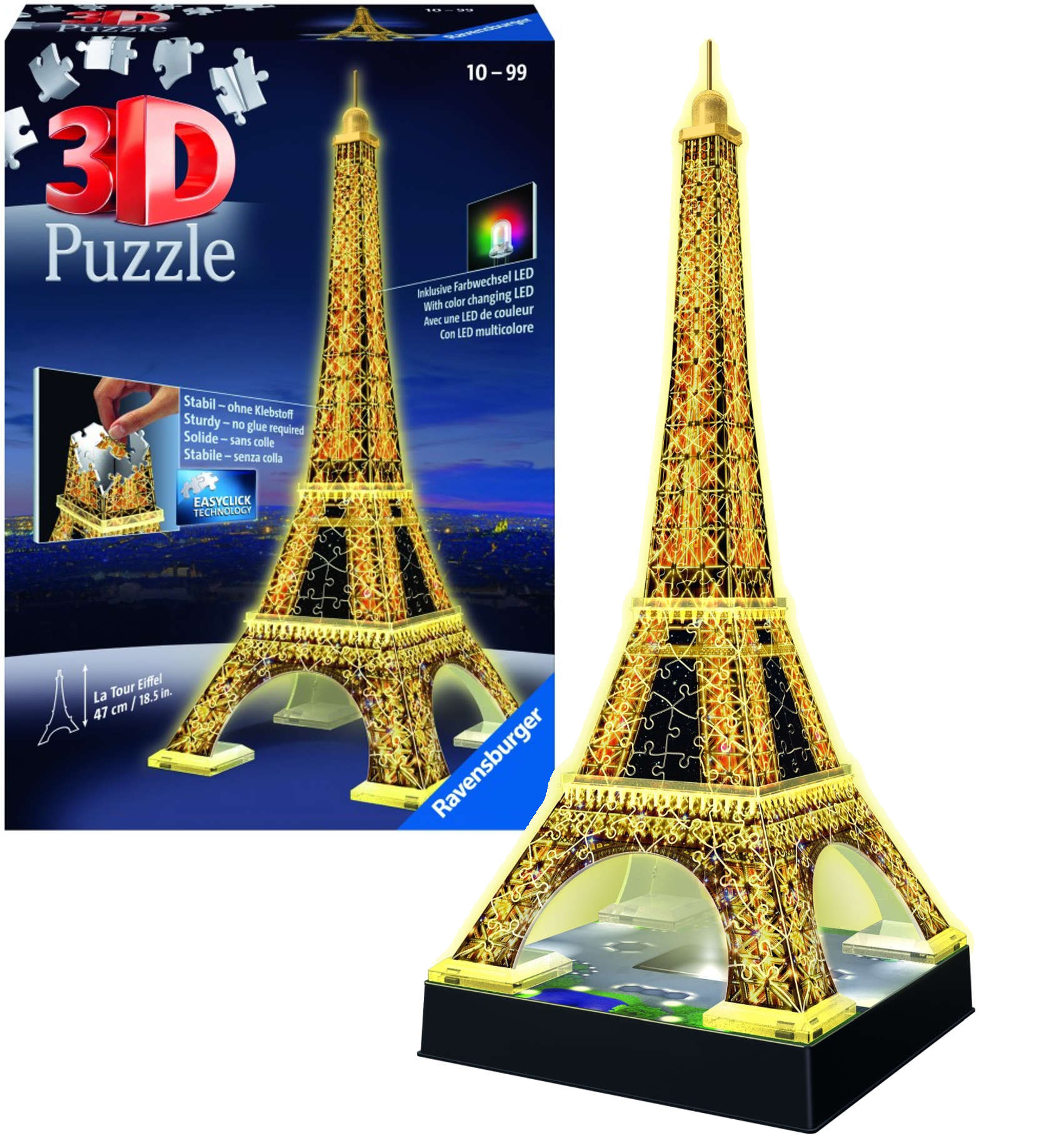 Ravensburger puzzle 3d wieża deals eiffla