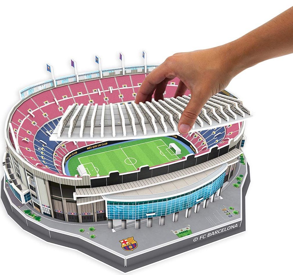 Puzzle 3d Model Stadionu Camp Nou Fc Barcelona Kostka Rubika Edycja 3x3 Fc Barcelona