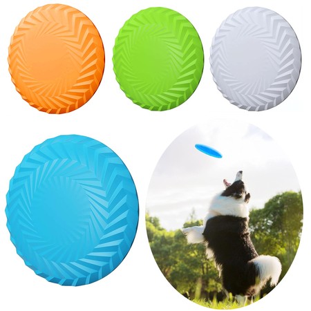 4xZestaw Frisbee Dysk Latający Do Łapania Zabawka Do Aportowania Talerz Spodek 18 Cm