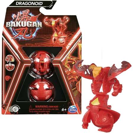 Bakugan Dragonoid Czerwona figurka bitewna transformująca + karty