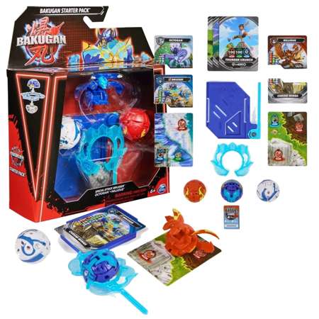 Bakugan Octagon Nillious 3 Figurki zestaw startowy Special Attack Bruiser 