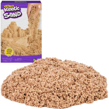 Brązowy Piasek kinetyczny plastyczny Kinetic Sand 5kg Brązowy plażowy naturalny kolor Spin Master