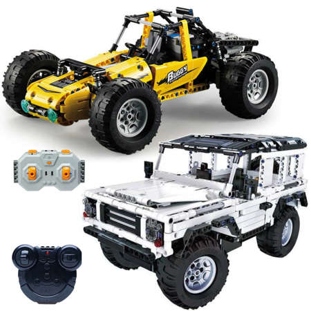 Cada zestaw klocków konstrukcyjnych terenówka Buggy C51043W + RC Jeep C51004W zdalnie sterowane