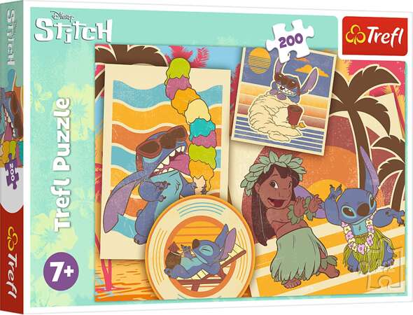 Disney Trefl Puzzle 200 elementów Muzyczny Świat Lilo&Stitch kolorowa układanka 7+