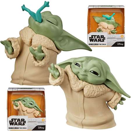 Disney Zestaw figurek Baby Yoda Mandalorian 6cm + Baby Yoda Mandalorian z żabą 6cm