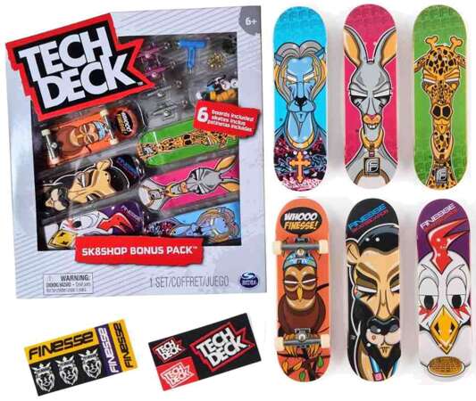 Fingerboard Deskorolki Finesse Bonus 6 Pack Sk8shop + Akcesoria