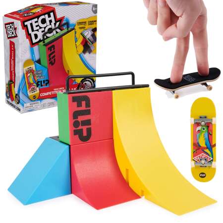 Fingerboard Rampa Competition Flip Wall 2.0 Deskorolka Papuga Tech Deck + Naklejki