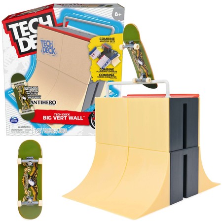 Fingerboard Rampa Xconnect Big Vert Wall + Deskorolka Antihero Tech Deck