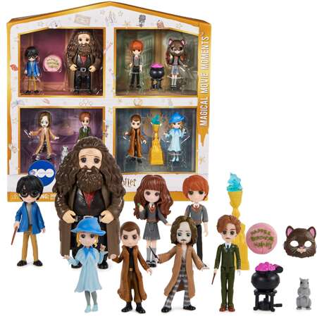 Harry Potter Zestaw figurek kolekcjonerskich Magiczne filmowe momenty + akcesoria