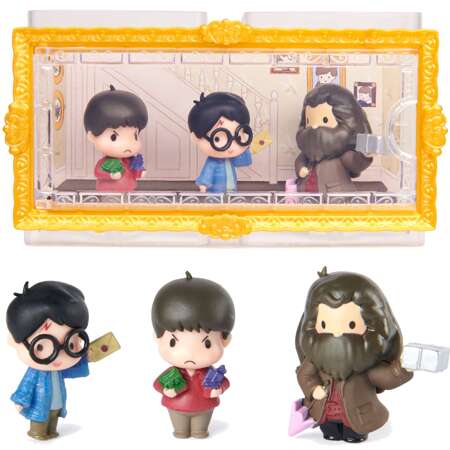 Harry Potter zestaw figurek Micro Magical Moments Harry, Hagrid, Dudley + akcesoria