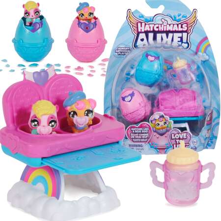 Hatchimals Alive! Hungry Hatchimals figurki i akcesoria do karmienia