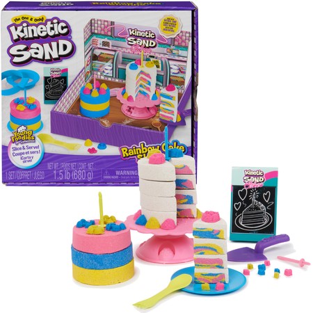 Kinetic Sand Piasek kinetyczny Rainbow Cake Shoppe Zestaw Ciastkarnia Cukiernia Torty Ciasta + akcesoria