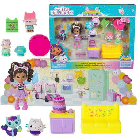 Koci Domek Gabi Zestaw Urodziny Cakey Cat Gabby's Dollhouse figurki + akcesoria