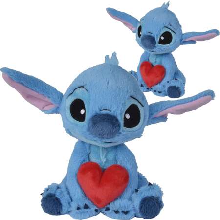 Lilo i Stitch Maskotka pluszak Stitch z sercem 25 cm Disney Walentynki