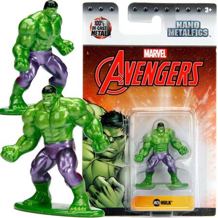 Marvel Figurka Kolekcjonerska Hulk Bohater Avengers Nano Metalfigs 4cm