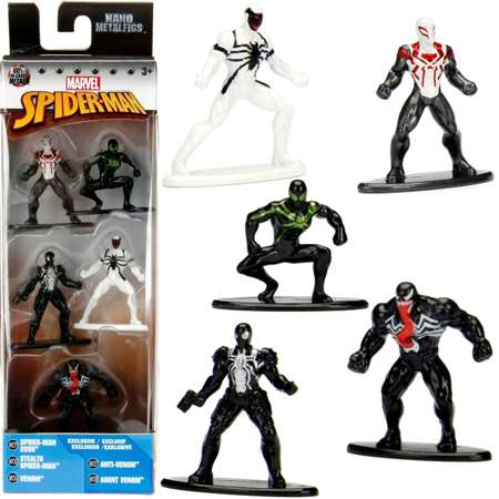 Marvel Spiderman zestaw nano metalfigs 5 metalowych figurek