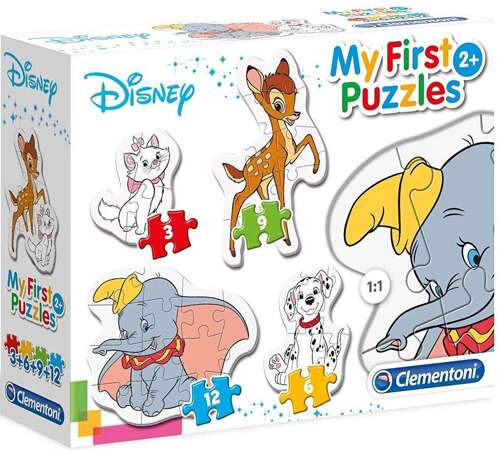 Moje pierwsze puzzle Disney zwierzęta 2+ Clementoni 