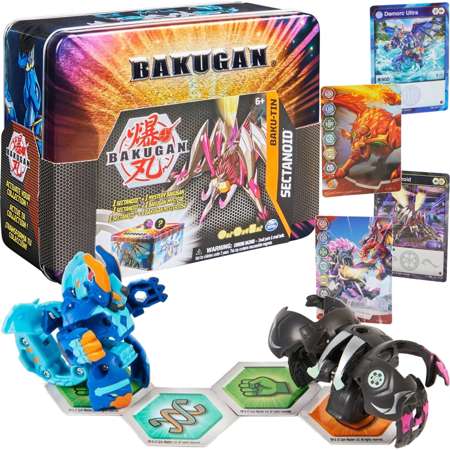 OUTLET Bakugan Baku-Tin 2 figurki i karty Sectanoid BRAK OPAKOWANIA