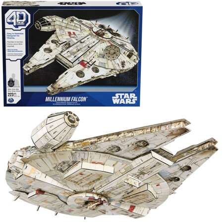 OUTLET Puzzle 4D Build Star Wars Gwiezdne Wojny Statek Falcon Millennium model 3D do złożenia PO ZWROCIE