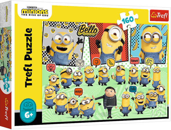 OUTLET Trefl Puzzle 160 Minionki Bello USZKODZONE OPAKOWANIE