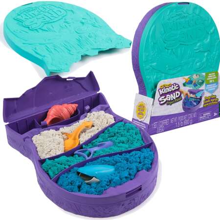 Piasek Kinetyczny Kinetic Sand Deep Sea 680 g + foremki