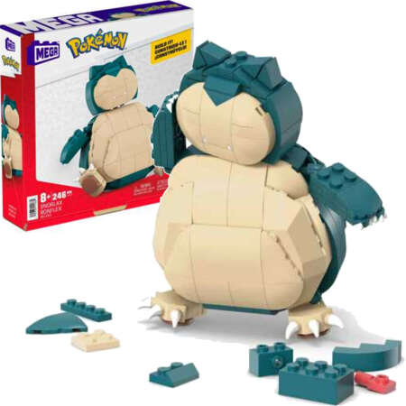 Pokemon Zestaw klocki konstrukcyjne Mega Snorlax 246 elementów figurka Relaxo