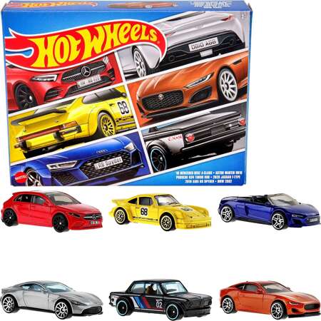 Prezentowy zestaw kolekcjonerski Hot Wheels 6 samochodów resorak