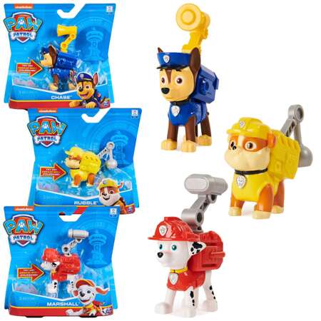 Psi Patrol Figurki Pieski Rubble, Chase, Marshall z dźwiękiem