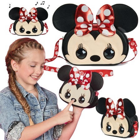 Purse Pets Disney Myszka Minnie Interaktywna Czarna Torebka z ruchomymi oczami Spin Master + Dźwięk