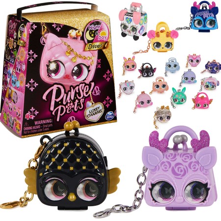 Purse Pets Luxey Charms Night & Day świecąca Divas zawieszka niespodzianka do torebki