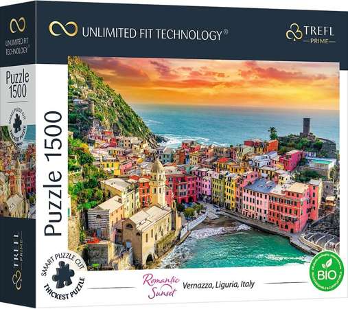 Puzzle 1500 Vernazza, Liguria Włochy Unlimited Fit Technology