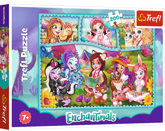 Puzzle 200 Enchantimals Niezwykły Świat Trefl 7+