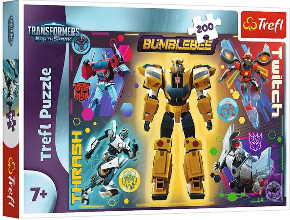 Puzzle 200 Roboty Transformers Bumblebee Thrash Trefl 7+