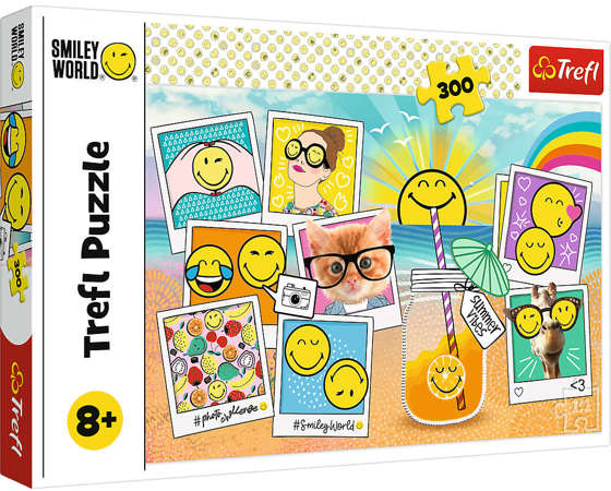 Puzzle 300 elementów Smiley na wakacjach