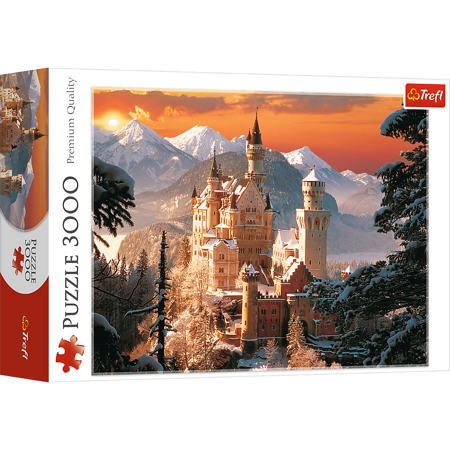 Puzzle 3000 Zimowy zamek Neuschwanstein Niemcy Trefl