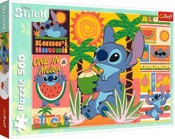 Puzzle 500 Disney Wakacje Ze Stitchem Holidays With Stitch Trefl 8+ 