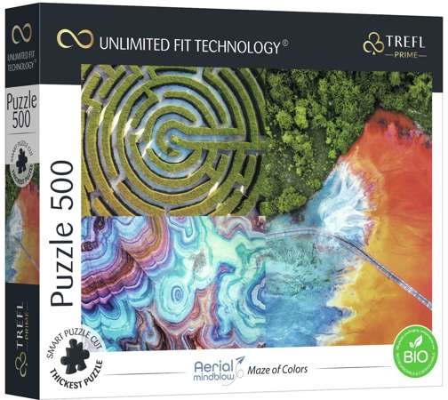 Puzzle 500 Labirynt kolorów Unlimited Fit Technology Trefl