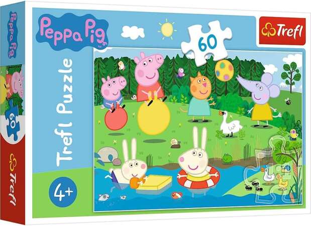 Puzzle 60 Świnka Peppa Pepa Na Wakacjach Trefl